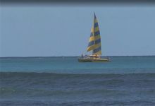 33款帆船航海波浪背景视频素材