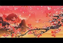 68款梅花桃花花卉背景视频素材